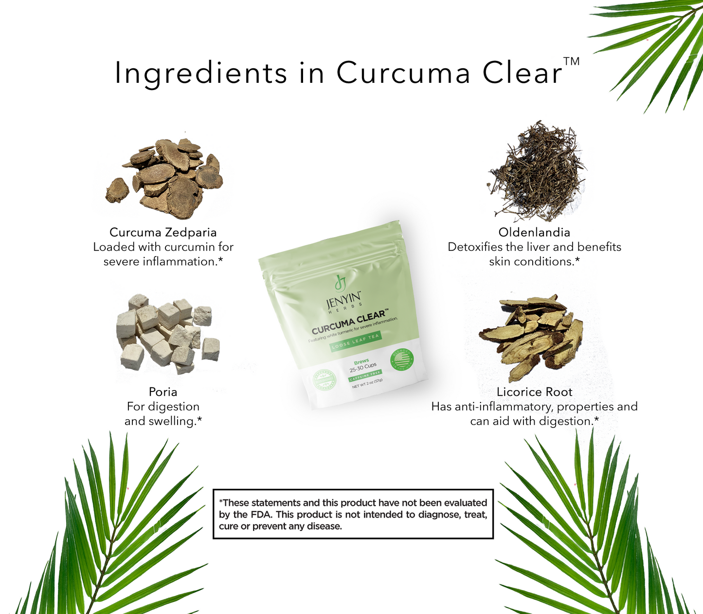 Curcuma Clear™-A Loose Leaf Tea with White Turmeric