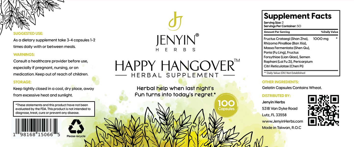 HAPPY HANGOVER™ – Powered by Plants, Approved by Party People