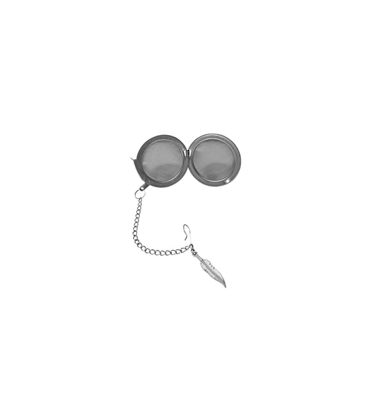 Stainless Steel Tea Strainer with Feather Charm – Loose Leaf Infuser