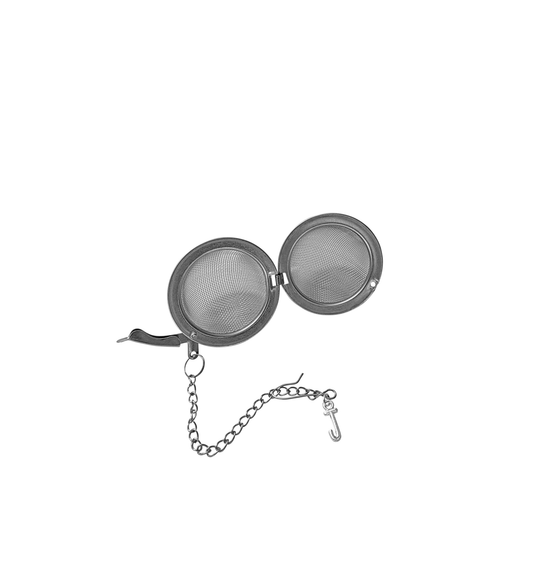 Personalized Tea Infuser with Initial Charm Stainless Steel Loose Leaf Gift